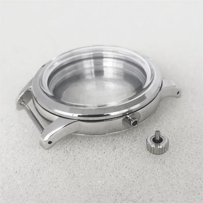 39MM Watch Case For NH35 NH36 Modified Part Transparent Bottom Stainless Steel Cases For Nh35/Nh36/4R/7S Movement