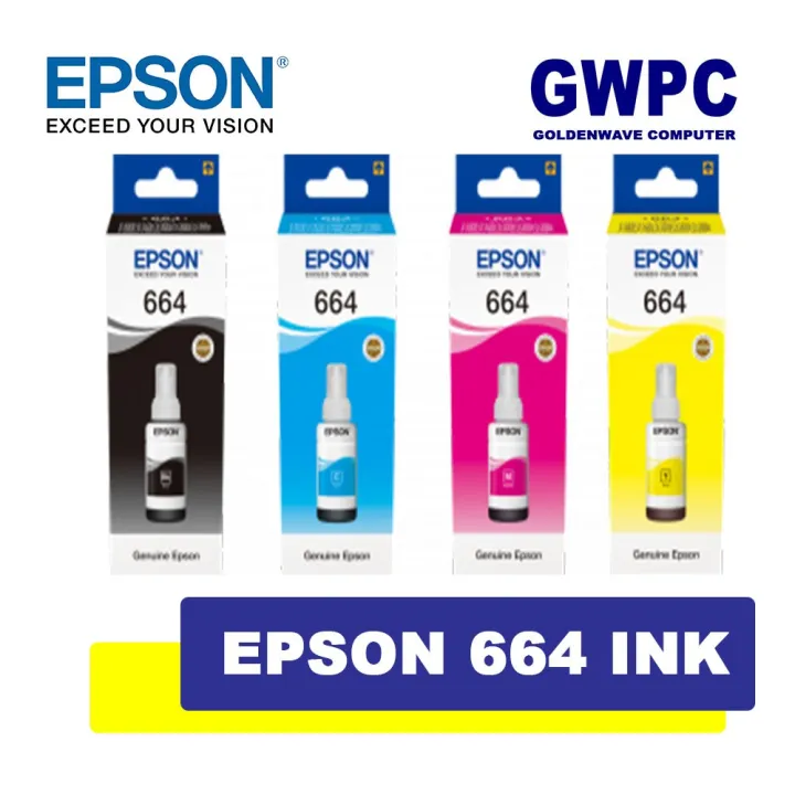 Epson 664 Genuine Ink Bottle T664 T6641 T6642 T6643 T6644 Lazada Ph 6124