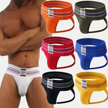 JOCKMAIL Men's Underwear Thong Jockstrap Breathable Mesh Jock Strap Homme  Slip