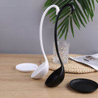 Swan Ladle Spoons ช้อนซุปแปลกใหม่ Swan Soup Ladle Loch ช้อนออกแบบพิเศษเครื่องมือห้องครัว