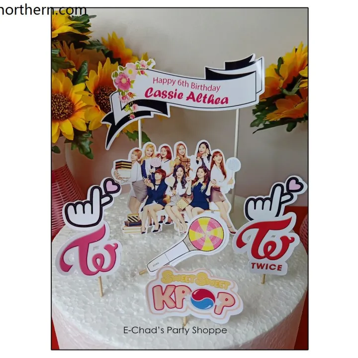 ♜twice K-pop Group Theme Cake Topper 