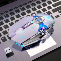 Gaming Mouse Rechargeable Wireless Silent LED Backlit 2.4G USB 1600DPI Optical Ergonomic Desktop For PC Laptop