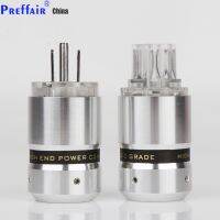 Preffair New OEM Hi-End Rhodium Plated US Power Cable Plug IEC Connector Female male Plug for Hifi power Plug extension adapter