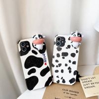 เคสน้องวัวเกาะขอบ Cow Cute Cartoon Cover Case