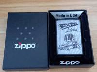 ZIPPO 48572  ZIPPO CAR AD DESIGN  BLACK MATTE COLOR IMAGE   สีดำเมทาลิคลายแบบสกรีน รูปรถซิปโป้  ผลิตปี2023   ใหม่ล่าสุด    ของใหม่ไม่ผ่านการใช้งาน  มาพร้อมกล่อง