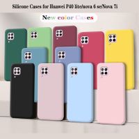 เคสหลังซิลิโคน6ชิ้นสำหรับ P40 Lite 7i Coque Funda