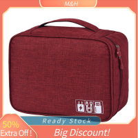 ?【Lowest price】MH Electronics Accessories Organizer Travel Storage กระเป๋าเก็บสาย USB Drive Case