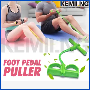 4 Resistanc Elastic Pull Ropes Exerciser Rower Belly Resistance