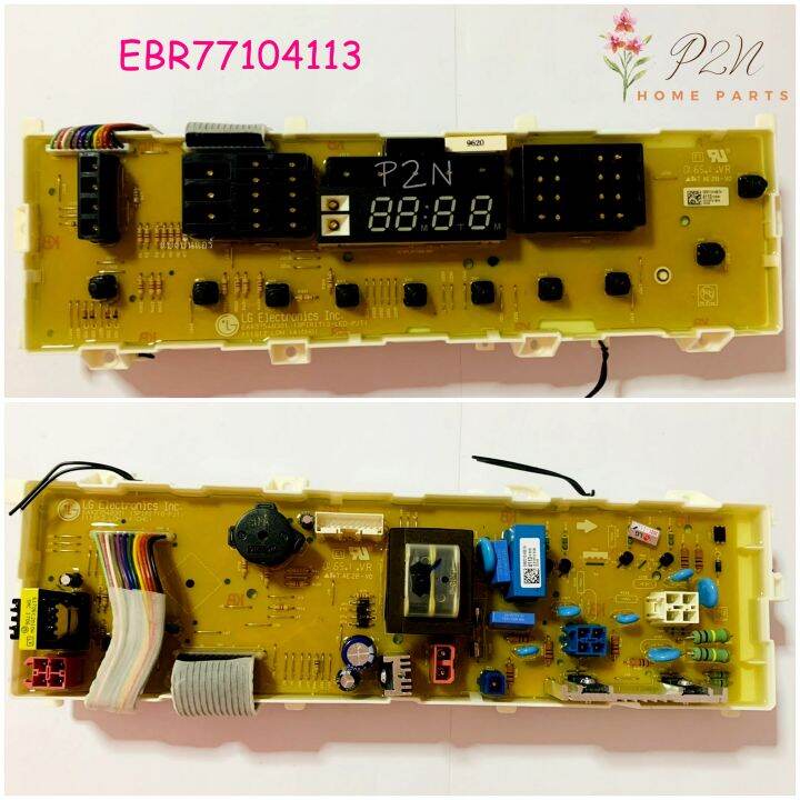 ebr77104113-แผงวงจรเครื่องซักผ้าแอลจี-lg-เมนบอร์ดเครื่องซักผ้า-แผงปุ่มกด-ออกใบกำกับภาษีได้