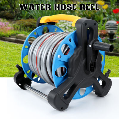 【CW】Garden Hoses Reel Garden Storage Cart Exclude Winding Tool Rack Portable PP Plastic Metal Copper