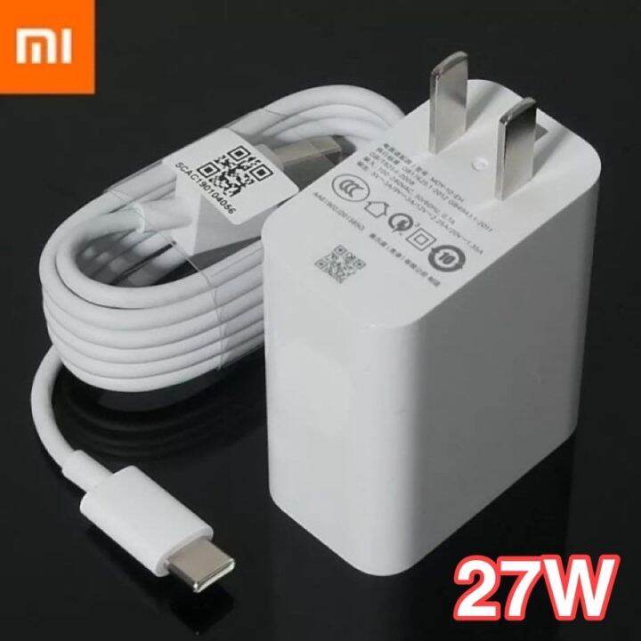 ชุดชาร์จ-xiaomi-fast-charger-adapter-27w-สายชาร์จ-type-c-qc4-0-usb-adapter-type-c-cable-for-mi9-mi-8-lite-redmi-note7-สายชาร์จ-type-c-สายชาร์จโทรศัพท์-สาย-ฟาสชาร์จ-typ-c-สายชาร์จ