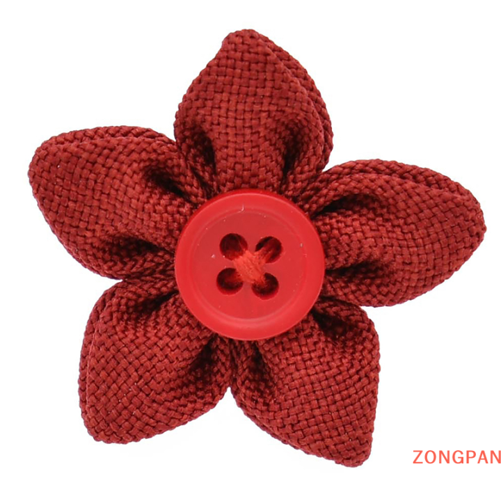 zongpan-ชุดเสื้อของผู้ชายเข็มกลัดติดปกเสื้อเข็มกลัดใบสั้นห้าใบ