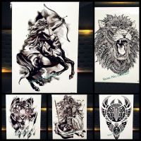 New Greek Mythology Centaur Temporary Tattoo Sagittarius Design Arm Tatoo For Men Women Body Art Fake Waterproof Tattoo Stickers Stickers