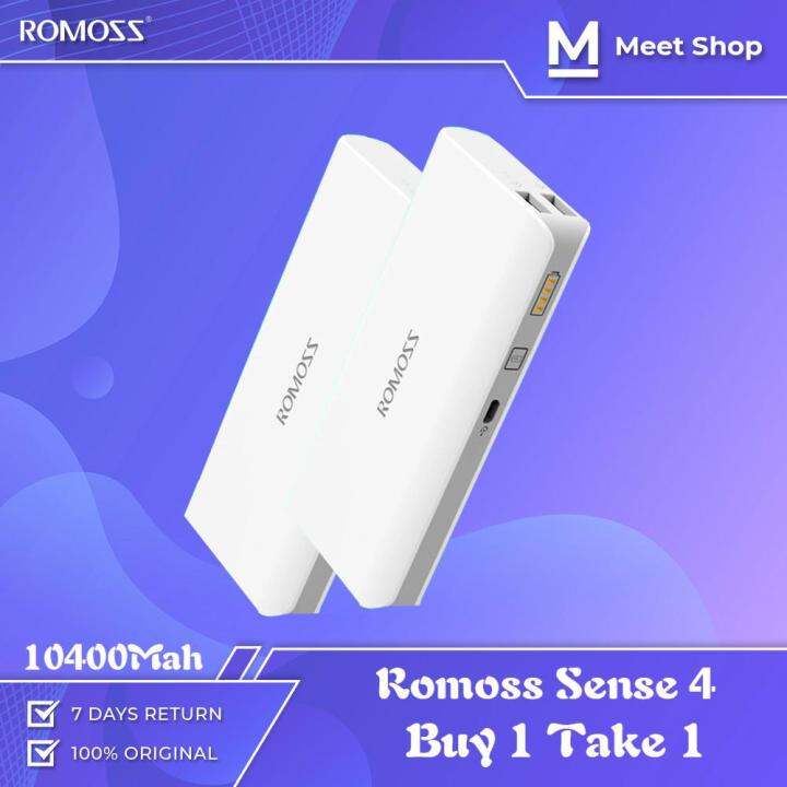 Ume Buy Take Original Romoss Powerbank Sense Sense Mah Power Bank White