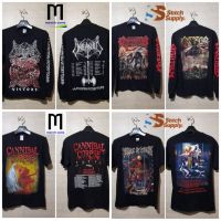 มีสินค้า เสื้อยืดพิมพ์ลายแฟชั่นเสื้อยืด - SEPULTURA / NAILBOMB / EUROPE / CANNIBAL CORPSE / KREATOR / MORBID ANGEL / CRADLE OF FI