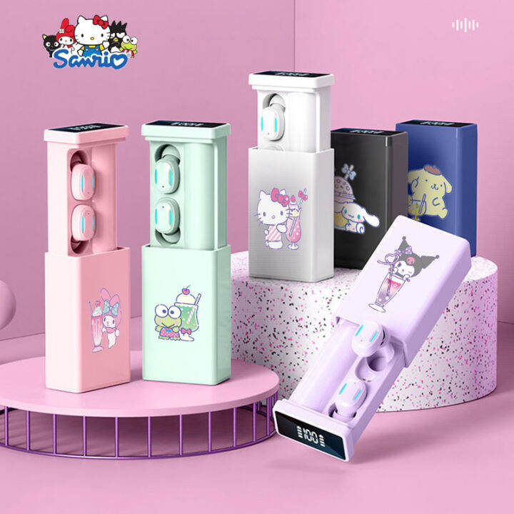 Sanrio Hello Kuormi Cinnamoroll Wireless Bluetooth Headset Kawaii Cute ...