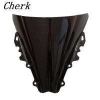 Black Motorcycle ABS Double Bubble Windshield Fairing Windscreen Screen For Yamaha YZF R6 2006-2007 06 07