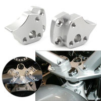 2Pcs Aluminum Motorcycle Handlebar Riser Spacers w Bolts Silver For Yamaha FJR1300 FJR 1300 2001 2002 2003 2004 2005