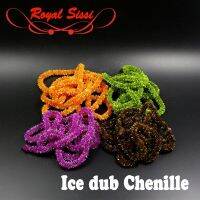 Royal Sissi แพ็ค2หลารอกฟลายเส้นด้ายเชนีลน้ำแข็ง10ตัวเลือกสีกระบองเพชร Chenille ตกปลาบินเบสหัวเหล็ก