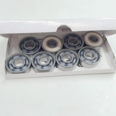 8pc/set Ceramic red Skate bearing 608-rs 8x22x7 mm Super fast Ceramic bearing 608 for Inline skates bearing Skateboard Scooters