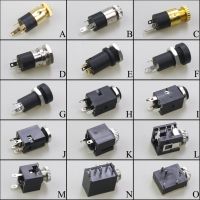 PJ Series 3.5mm Stereo Female Socket with Screw 3.5 Audio Headphone Jack 3P Vertical Double Channel Connector 392 399 3640