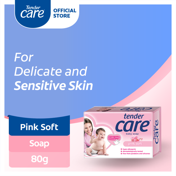 Tender Care Pink Blossom Hypoallergenic Baby Soap 80g 2+1 Value Pack