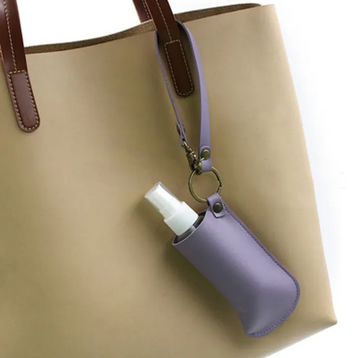 CRNGW Girls 60ml Perfume PU leather Travel Bottle storage bag Roller