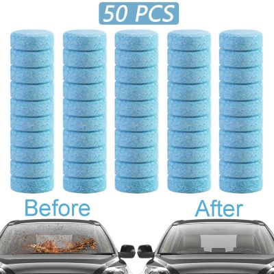 【cw】 50 Pcs Car Windshield Cleaner Effervescent Tablets Windscreen Glass Cleaning Toilet Washing Tablet