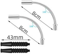 Latutterfly V เบรกก๋วยเตี๋ยวเคเบิ้ลคู่มือสายเบรกโค้งหลอดท่อพลาสติกแขนป้องกันท่อ MTB อุปกรณ์จักรยานถนน【cod】