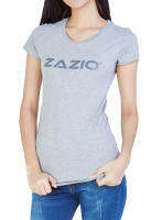 ZAZIO เสื้อยืดผู้หญิง เสื้อยืดคอกลมหญิง สีเทาท็อปดราย รุ่น F.Forever ผ้า Ultra Soft เกรดพรีเมี่ยม