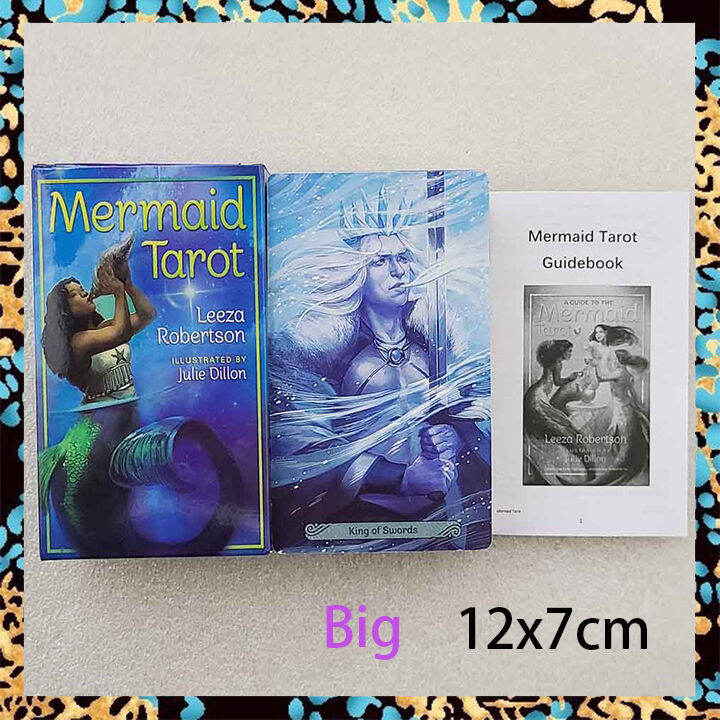 Mermaid Tarot Card Deck with Paper Guide Book Standard Big Size