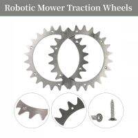 Auxiliary Wheels Spikes Robotic Mower Traction ปรับปรุงสแตนเลสสำหรับ Worx Plus Sml หุ่นยนต์เครื่องตัดหญ้า