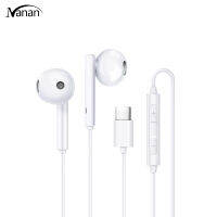 Semi-in-ear Wired Headset Type-c Interface Copper Ring Speaker With Microphone Compatible For Huawei