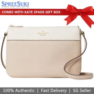 Kate Spade Leila Brown Leather North South Crossbody K7306 NWT 