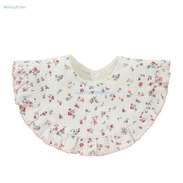 new-baby-feeding-drool-bib-lace-floral-infants-saliva-towel-soft-cotton-burp-cloth-for-newborn-toddler-kids-bibs-korean-style