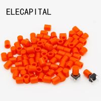 100pcs/lot Red Plastic Cap Hat for 6*6mm G61 Tactile Push Button Switch Lid Cover Free Shipping