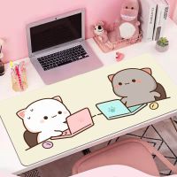 （Lao 6 s mouse pad）พีชโมจิแมวอุปกรณ์เล่นเกม MousePads คอมพิวเตอร์แล็ปท็อป Gamer ขยายแผ่นรองเม้าส์อะนิเมะแผ่นรองเมาส์ยางแป้นพิมพ์ตารางเสื่อเคสและซองมือถือ