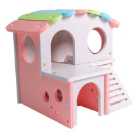 ขาย Well【HOT 】Syrian Hamster Bed House Colorful Grand Villa Squirrel Hedgehog Cage Toy