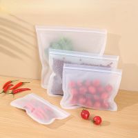 【hot】 2pcs Reusable Silicone Food Storage Up Zip Shut Leakproof Containers Ziplock