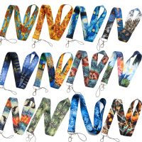 Art Series Van Gogh Lanyard for Keys Phone Cool Neck Strap Monet Lanyard for Camera Whistle ID Badge Cute Gifts