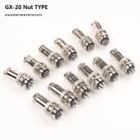 1set GX20 Nut type Male Female Electric Connectors 2/3/4/5/6/7/8/9/10/12/14/15 Pin 20mm Circular Wire Panel Aviation Socket Plug