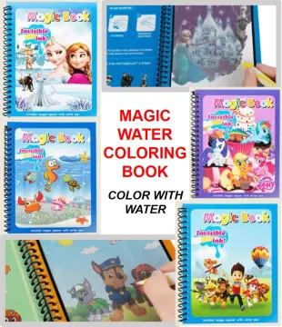 Under Sea Water Coloring Magic Book, Magic Water Colouring Book with Pen,  Toddlers Kids Reusable Painting Universe Coloring Book Boys Girls  Educational Learning Toys Gifts