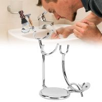 Manual Shaver Holder Brush Soap Bowl Stand Multifunction Shaving Depilation Tools Metal Storage Rack Bathroom Supplies