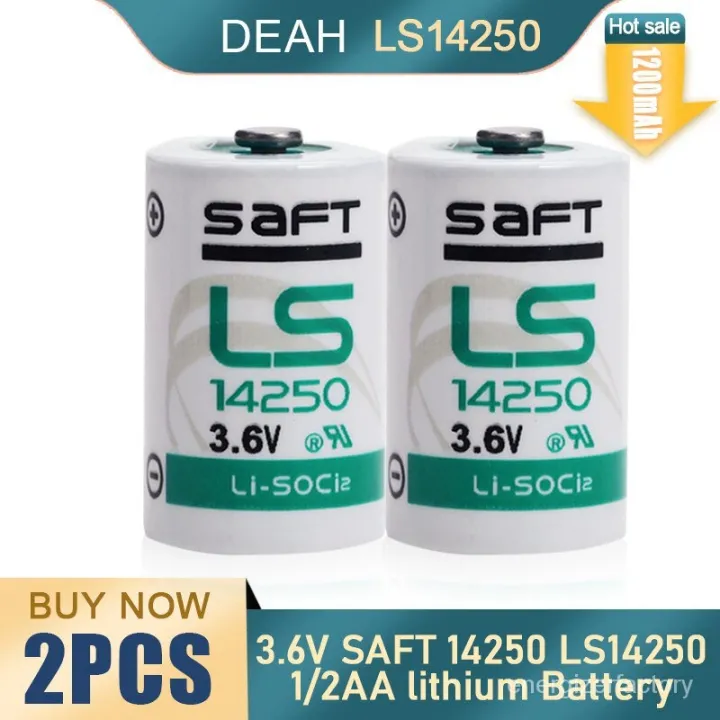 2PCS 3.6V SAFT 14250 LS14250 1 / 2AA TL-5902 Lithium Battery for Spa ...