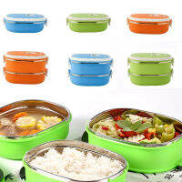 CGFD 900/1800ML Eco-friendly Kitchen Storage Insulated Thermal Food Container Lunch Package Stainless Steel Warmer Box