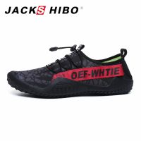 JACKSHIBO Men Water Shoes Sneakers Male Beach Aqua Shoes for Swimming Barefoot Outdoor Sport Surfing Diving Upstream Shoes