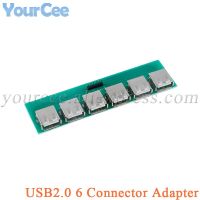 USB2.0 Female 6 connector Test Board USB Adapter Board USB Data Cable Female Test Inspection Extension PCB