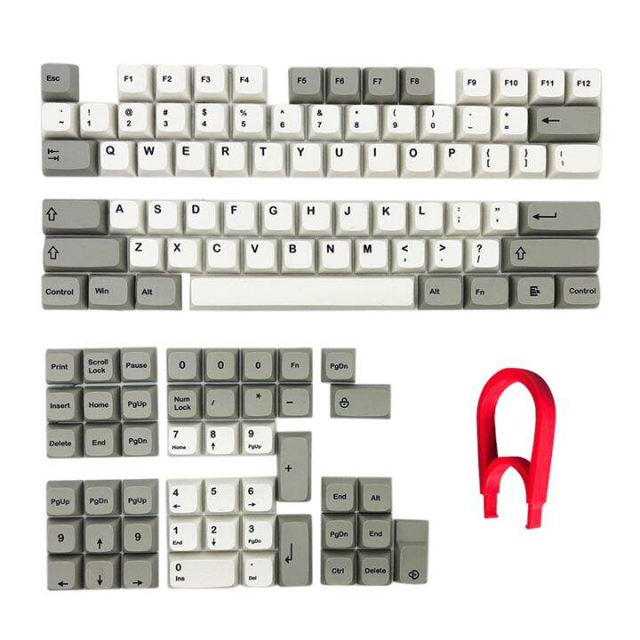 XDA Profile Keycaps 121 Retro PBT Key Cap Cover Set Dye Sublimation for