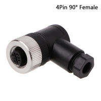 JointFlowers 1PC M12 SENSOR CONNECTOR 3/4/5 PIN MALE/FEMALE STRAIGHT/Right Angle Plug