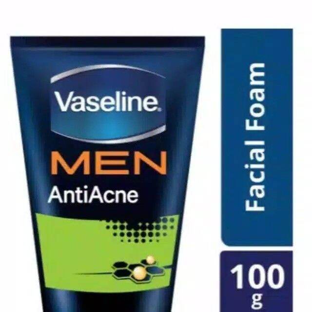 Vaseline Men Anti Acne Facial Foam 100gm Exp. 2024 Lazada